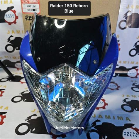 Jmm Headlight Assy Raider 150 Reborn Blue Ysk Brand Lazada Ph