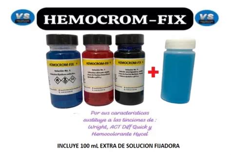 Colorante Rapido Hemocrom Fix Wright Hycel Diff Quick Meses Sin