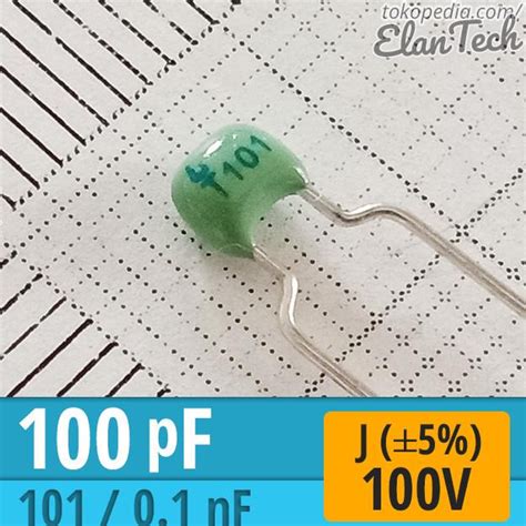 Jual 100pF 101 MLCC Torch Ceramic Capacitor 100 PF Kapasitor Elant33