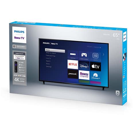 Philips 65" Class 4k Ultra HD Roku Smart TV (65PUL6553/F7) - Walmart.com