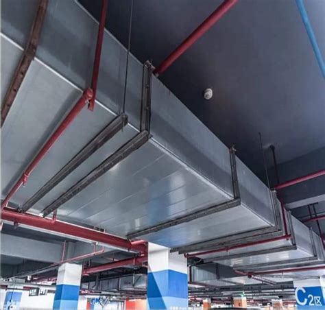 Galvanized Iron Rectangular Basement Ventilation Air Duct For