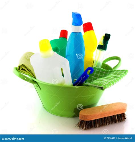 Cleaning With Soap And Brushes Stock Image Image Of Cleaning Bucket