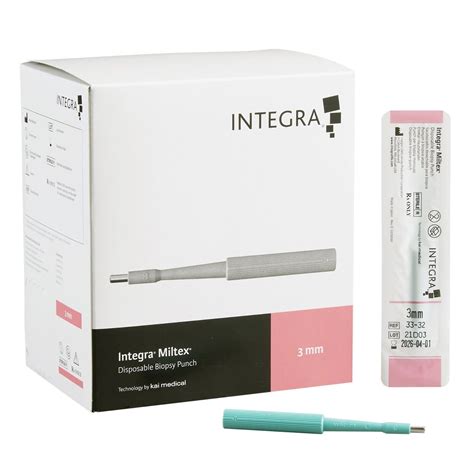 Sterile Disposable Integra Miltex Dermal Biopsy Punches Mm Box Of