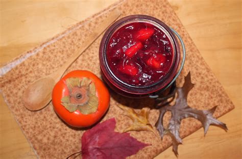 Savory Moments Persimmon Cranberry Sauce