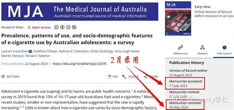 Sci Medical Journal Of Australiajif