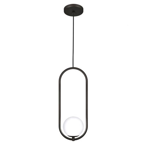 Luminária Pendente Teto Lustre Arco Globo Vidro Quarto Preto Leroy Merlin