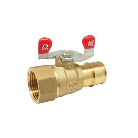 Ab Lf Pex F Transition Ball Valve Red White Valve Corp