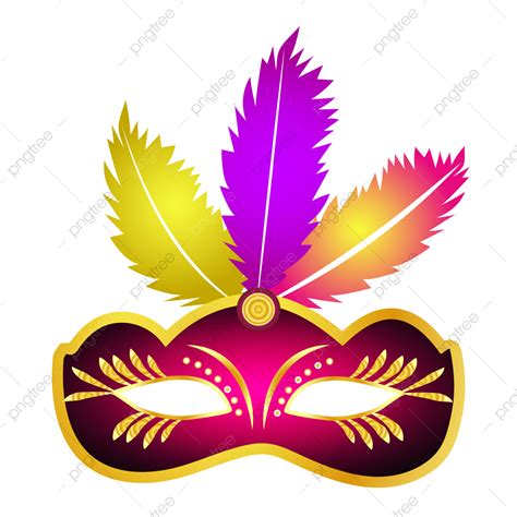 Carnival Feathers Vector Hd Png Images Carnival Mask With Feather