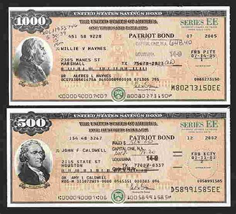 Us Savings Bond Series Ee Patriot Bonds Ca