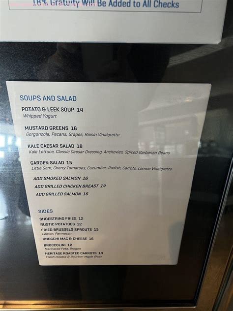 Menu At One Dine At One World Observatory Restaurant New York City