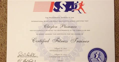 Bodies By Clayton: ISSA Personal Trainer Certificate