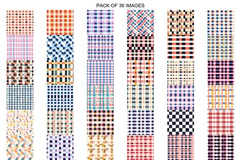 Gingham Check Seamless Pattern Set Graphic By Prosylr Arts · Creative Fabrica
