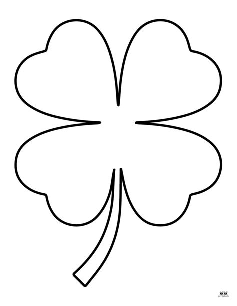 Shamrock Templates Coloring Pages 30 FREE Printables Printabulls