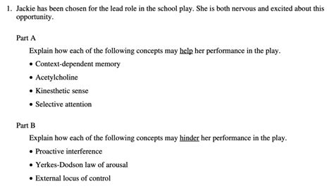 How To Answer Ap Psychology Free Response Questions Albert Io