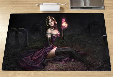 Magic The Gathering Mtg Playmat Liliana Vess Tcg Ccg Card Game Play Mat