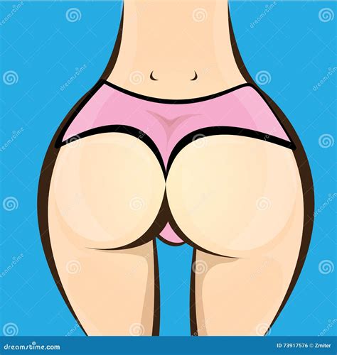 Woman Big Booty Vector Girl In A Pink Bikini Stock Vector Illustration Of Buttocks Fitness