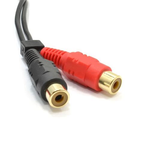 Rca Cinch Double Fiches Vers Femelles D Extension Rallonge Audio Cordon