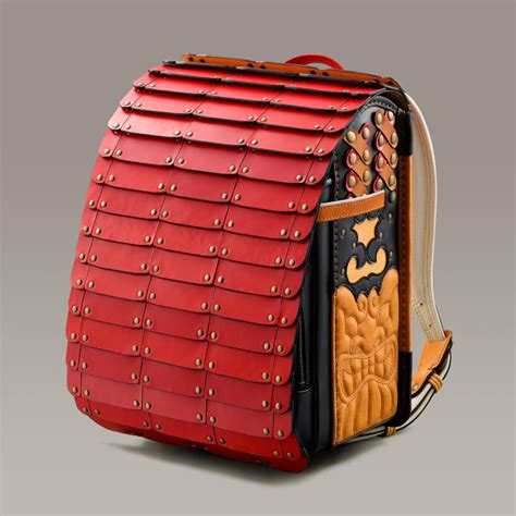 japanese randoseru backpack recreates samurai armor  recycled