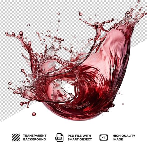 Vidro De Vinho Vermelho Psd Isolado Sobre Fundo Transparente Psd Premium