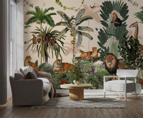 Animals Room Wall Murals - Déco Wallpaper