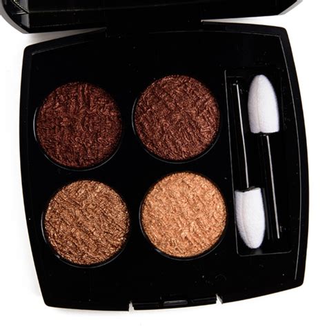 Chanel Tweed Cuivre Tweed Eyeshadow Quad Review Swatches