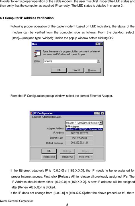 Korea Network Knc Mng Cable Modem User Manual Pjcmng Manual