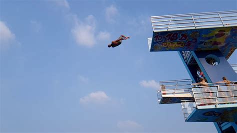 10m Platform Jump Backflip First Attempt Youtube