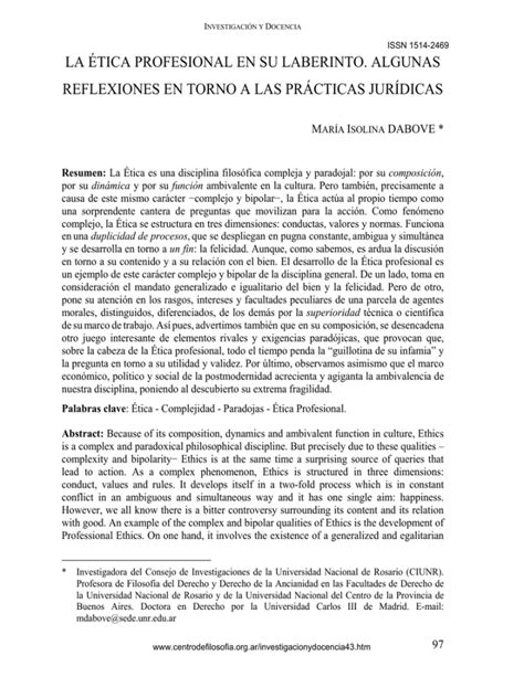 La Tica Profesional En Su Laberinto Algunas Reflexiones En Torno A Las