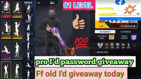 Free Fire Id Giveaway Today Ff Id Giveaway Free Fire Id And Password