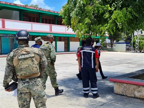 Huracán Grace Supervisan autoridades refugios temporales en Cancún