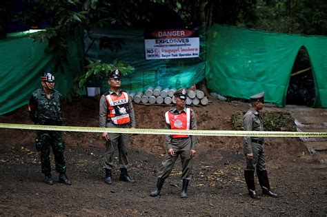 First Two Of Thai Soccer Team Rescued From Cave Official Says Abs