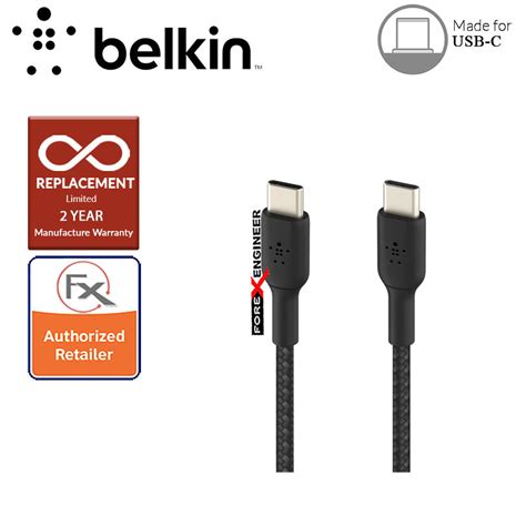 [pre Order] Belkin Boost↑charge™ Braided Usb C To Usb C Cable 1m Black Barcode 745883788279