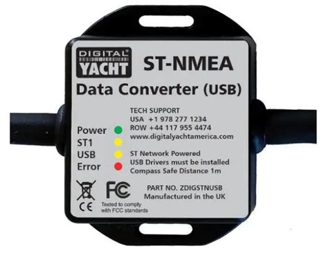 DIGITAL YACHT ST NMEA USB Converter Instruction Manual