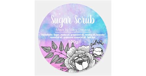 Customizable Sugar Scrub Label Zazzle