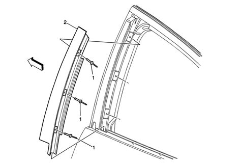 Chevrolet Equinox Service Manual Rear Side Door Window Frame Front