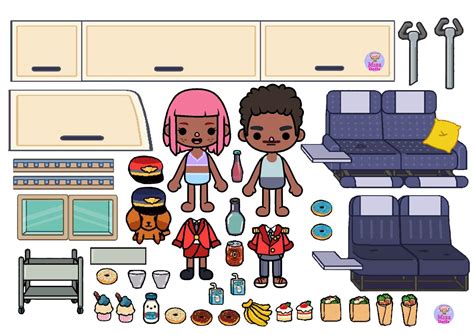 Пин от пользователя Toca tuber world на доске toca boca paper doll ...