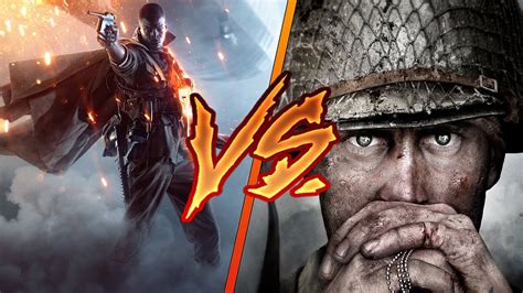 Battlefield 1 Vs Call Of Duty Wwii Comparatif Arme Gameplay Son Youtube