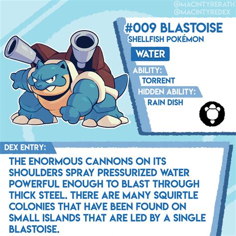 Macintyredex New Pok Dex Entry Added No Blastoise Tumblr Pics