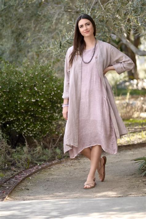 Linen Duster Coat Herbs From The Labyrinth