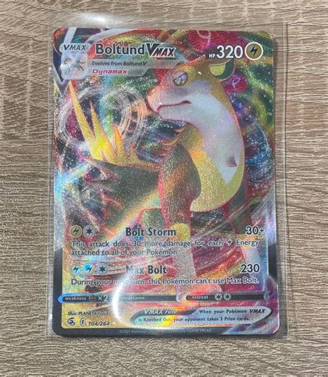 Pokemon Fusion Strike Boltund Vmax Hobbies Toys Toys Games On