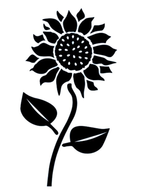 Free Printable Sunflower Stencils And Templates