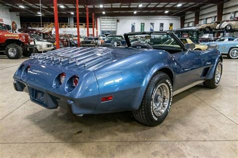 1975 Chevrolet Corvette Stingray 68723 Miles Steel Blue Convertible