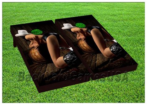 Vinyl Wraps Cornhole Boards Decals Sexy Bad Cowgirl Bag Toss Etsy