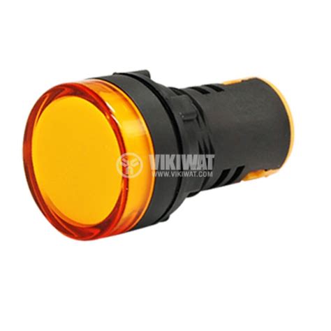 Indicator LED pilot light AD22-22DS/G 220VDC 20mA yellow