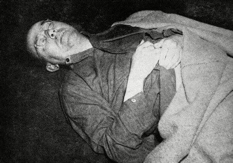 Photograph Showing Corpse Heinrich Himmler 19001945 Editorial Stock