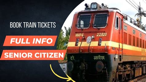 How To Book Sr Citizen Ticket On Irctc Website Sr Citizen Age In