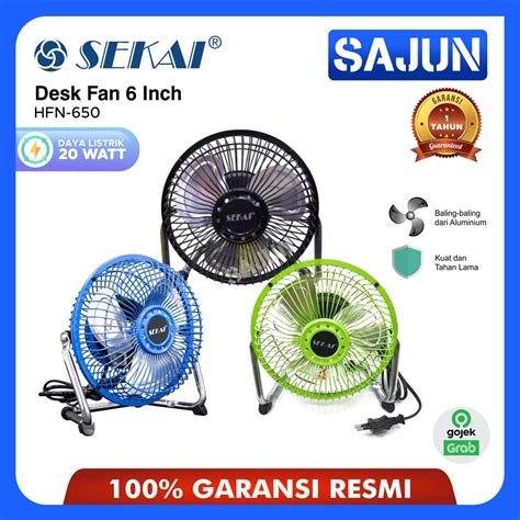 Jual Sekai Kipas Angin Meja 6 Inch HFN650 Desk Fan HFN 650 Shopee