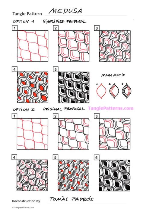 How To Draw Medusa Tanglepatterns