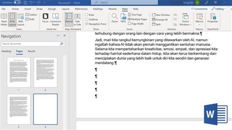 Cara Menghapus Halaman Kosong Di Word Dengan Gambar Malas Id