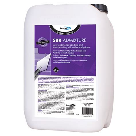 Bond It Sbr Admixture Waterproof Bond Bonding Agent 25 Litre Bdh041